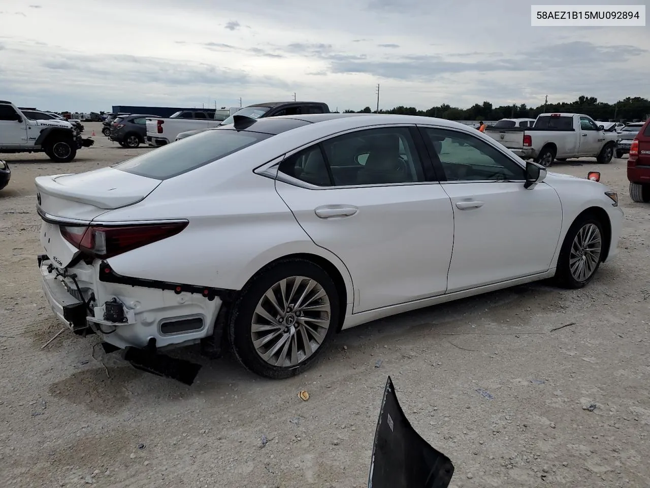 2021 Lexus Es 350 Base VIN: 58AEZ1B15MU092894 Lot: 73171444