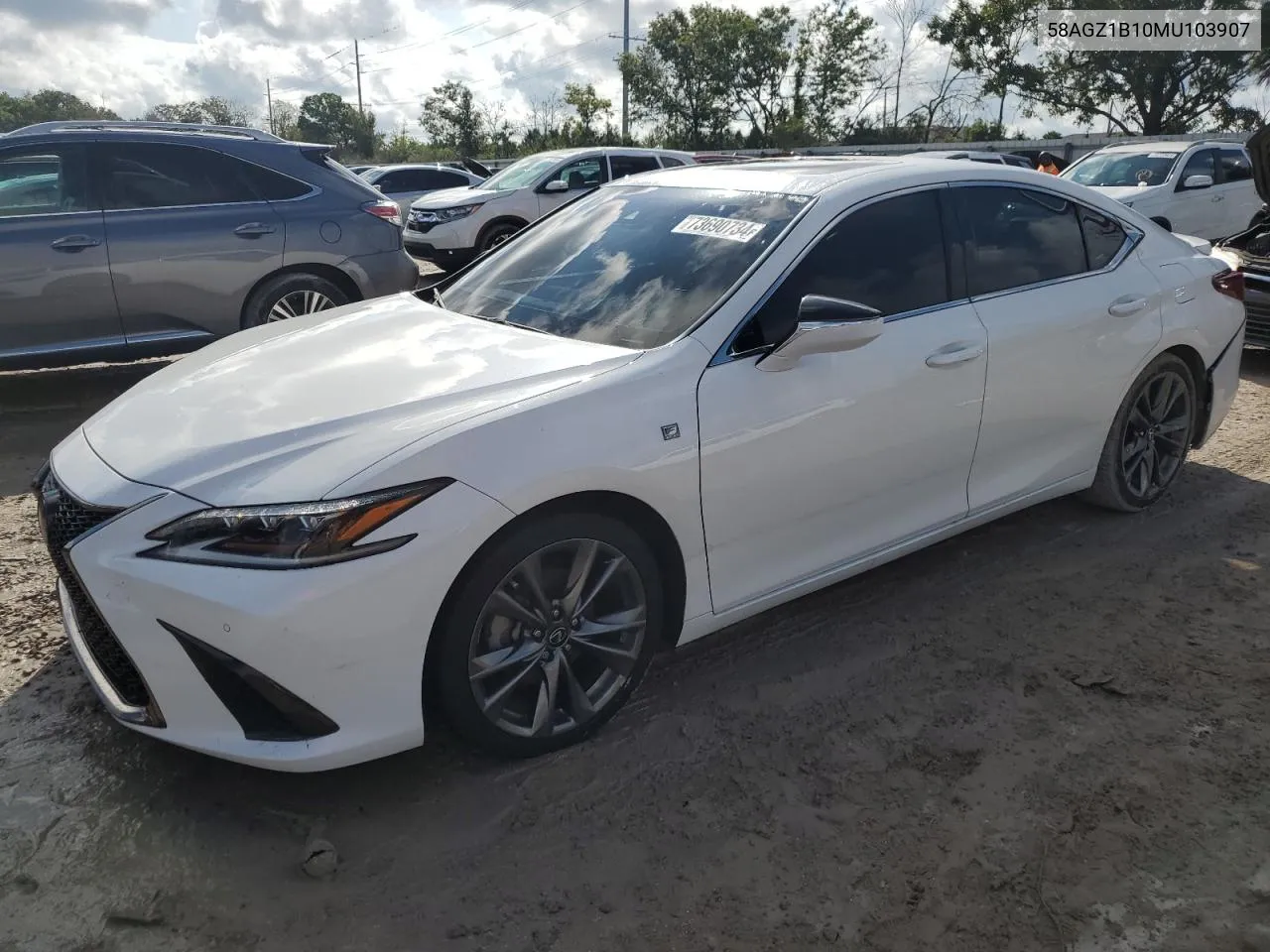 2021 Lexus Es 350 Base VIN: 58AGZ1B10MU103907 Lot: 73690734