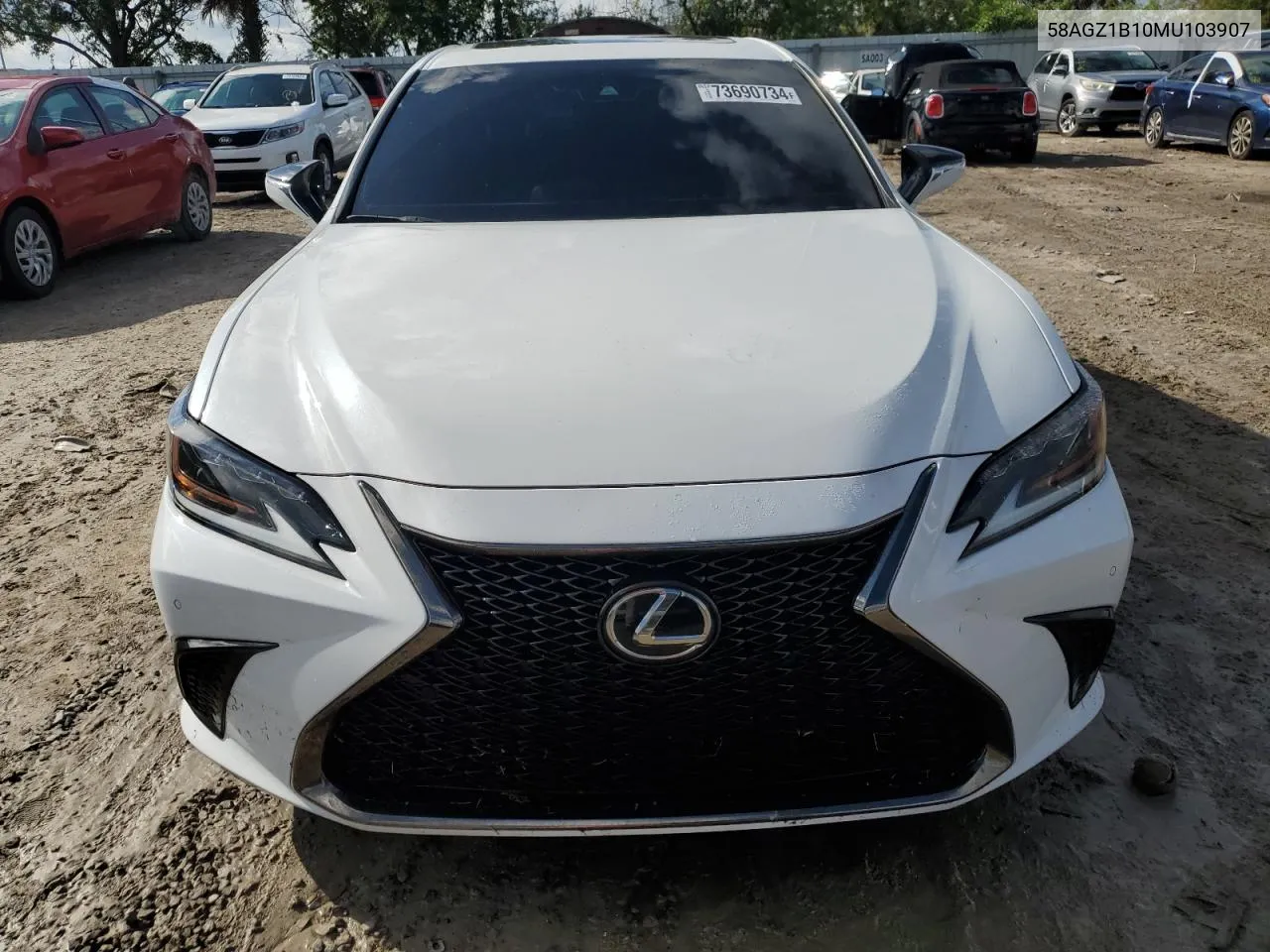 2021 Lexus Es 350 Base VIN: 58AGZ1B10MU103907 Lot: 73690734