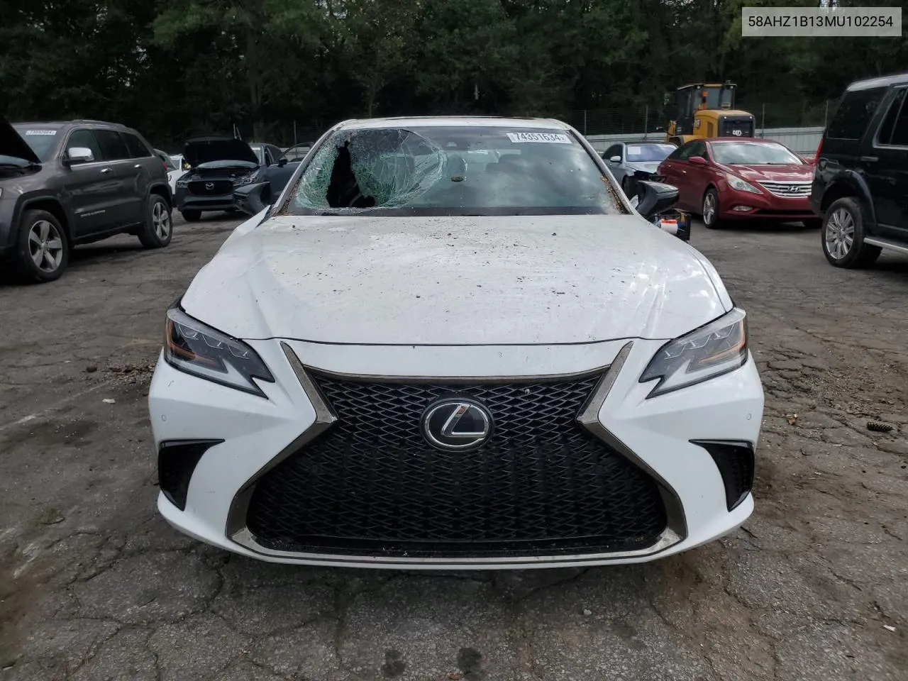 2021 Lexus Es 350 Base VIN: 58AHZ1B13MU102254 Lot: 74351634