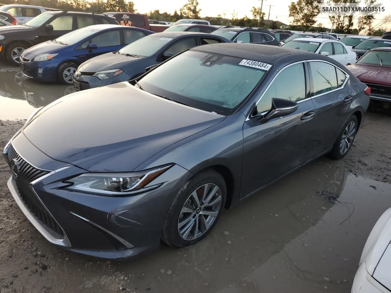 2021 Lexus Es 250 Base VIN: 58AD11D1XMU003515 Lot: 74380484