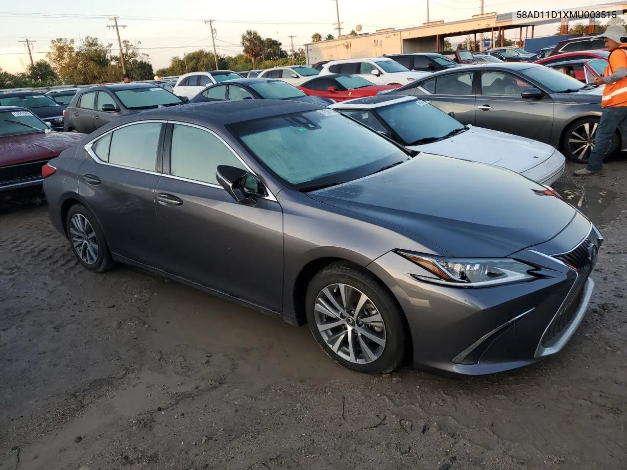 2021 Lexus Es 250 Base VIN: 58AD11D1XMU003515 Lot: 74380484