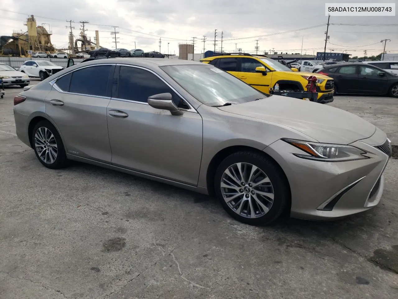 2021 Lexus Es 300H VIN: 58ADA1C12MU008743 Lot: 74957954