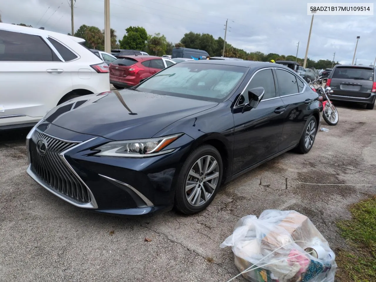 2021 Lexus Es 350 Base VIN: 58ADZ1B17MU109514 Lot: 75081384