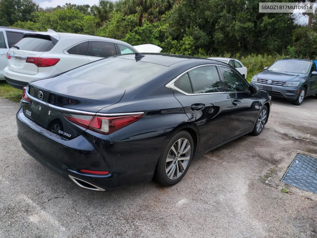 2021 Lexus Es 350 Base VIN: 58ADZ1B17MU109514 Lot: 75081384