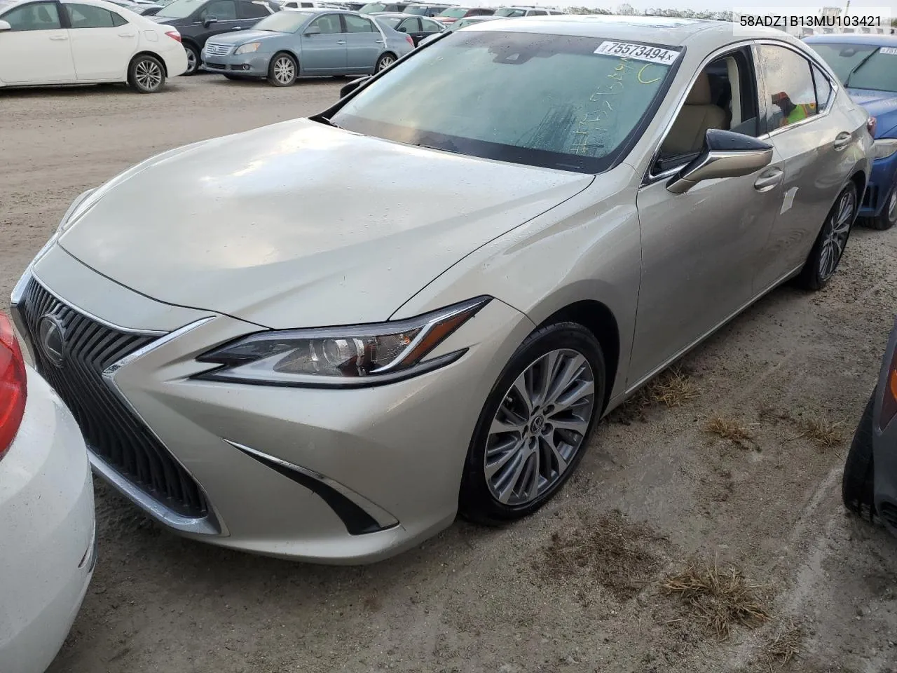 2021 Lexus Es 350 Base VIN: 58ADZ1B13MU103421 Lot: 75573494