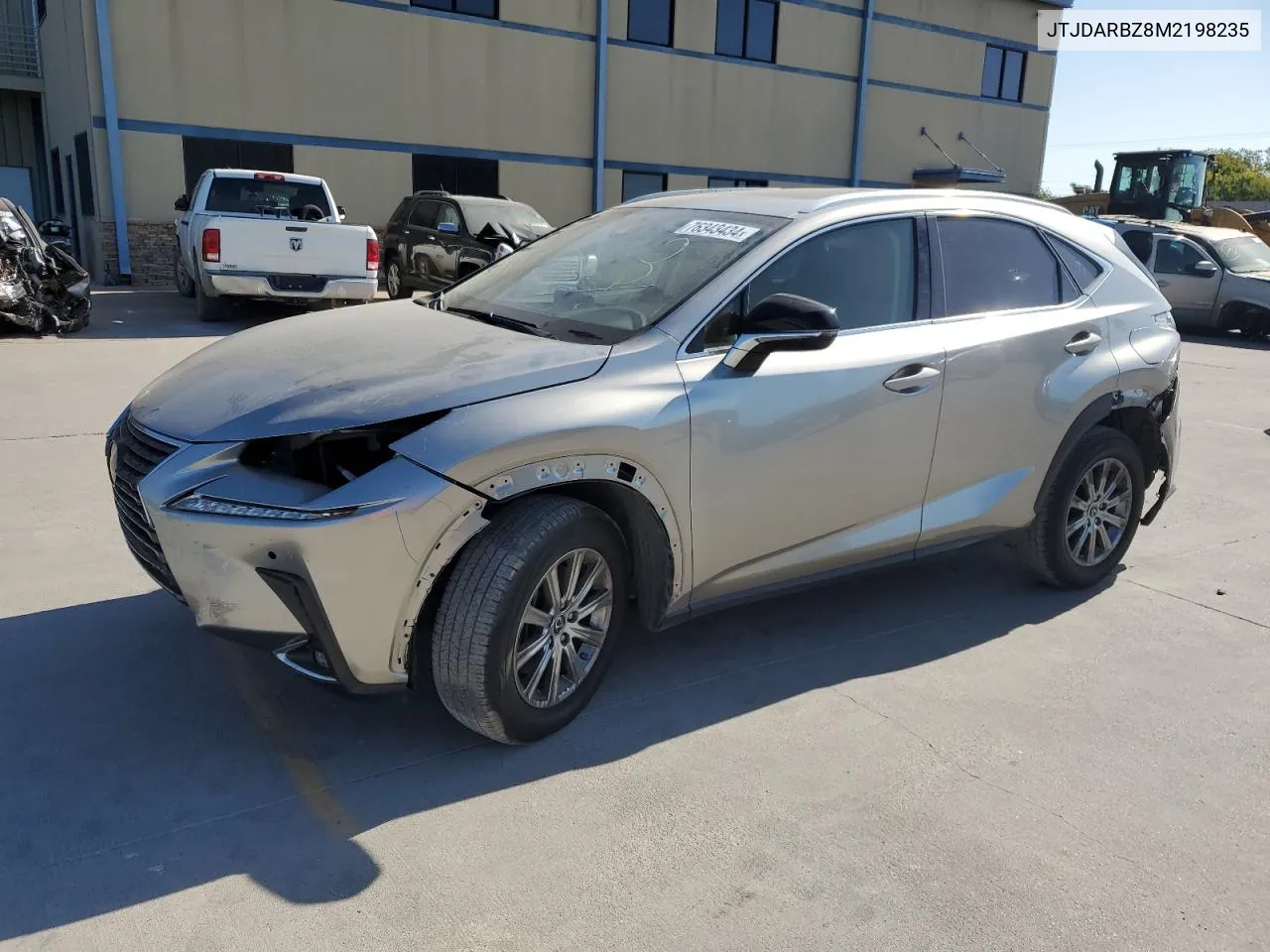 2021 Lexus Nx 300 Base VIN: JTJDARBZ8M2198235 Lot: 76343434