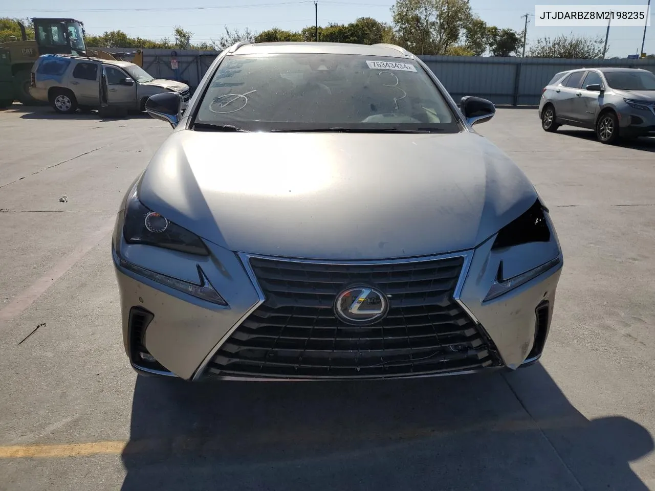 2021 Lexus Nx 300 Base VIN: JTJDARBZ8M2198235 Lot: 76343434