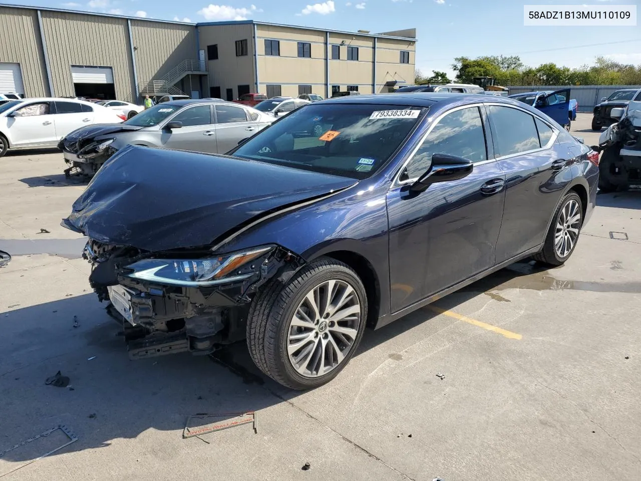 2021 Lexus Es 350 Base VIN: 58ADZ1B13MU110109 Lot: 79338334