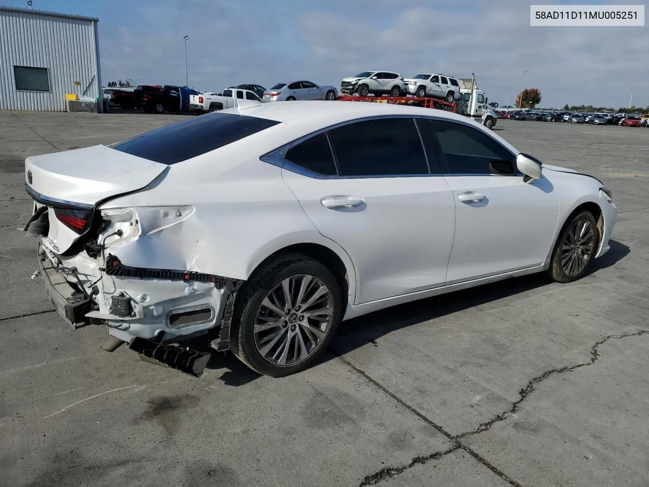 2021 Lexus Es 250 Base VIN: 58AD11D11MU005251 Lot: 80706984