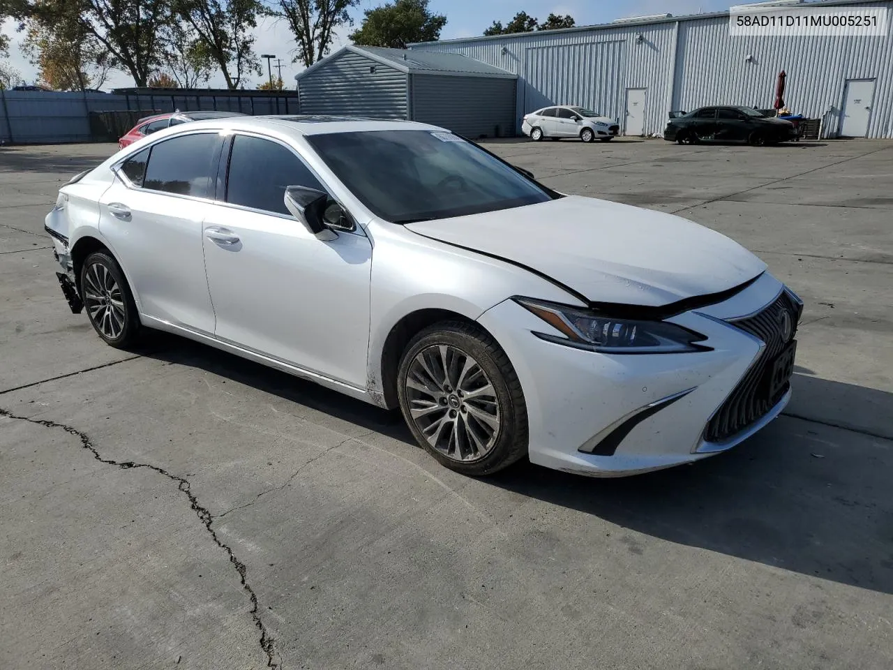 2021 Lexus Es 250 Base VIN: 58AD11D11MU005251 Lot: 80706984