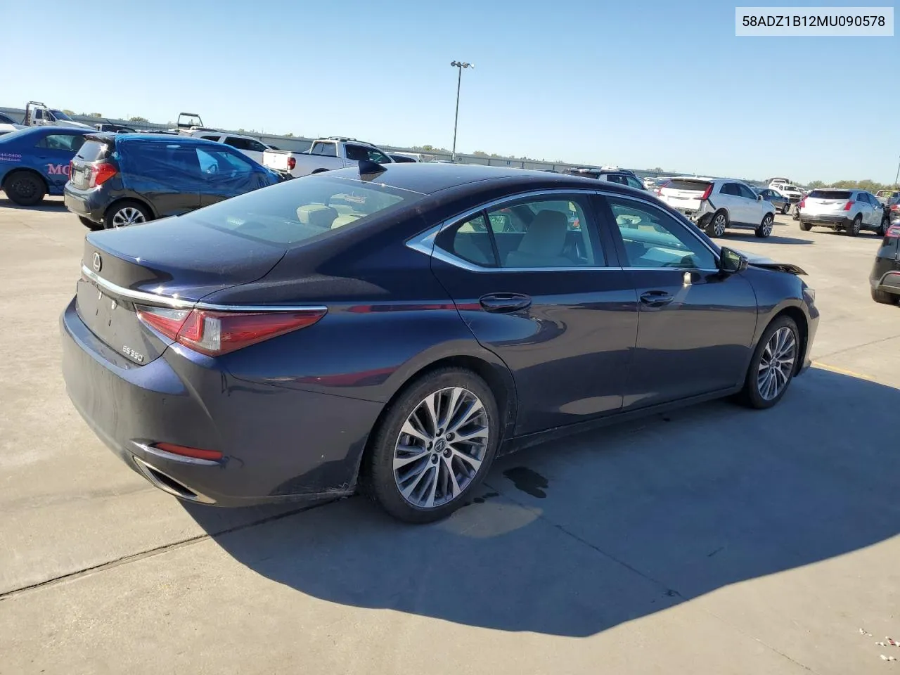 2021 Lexus Es 350 Base VIN: 58ADZ1B12MU090578 Lot: 80876024