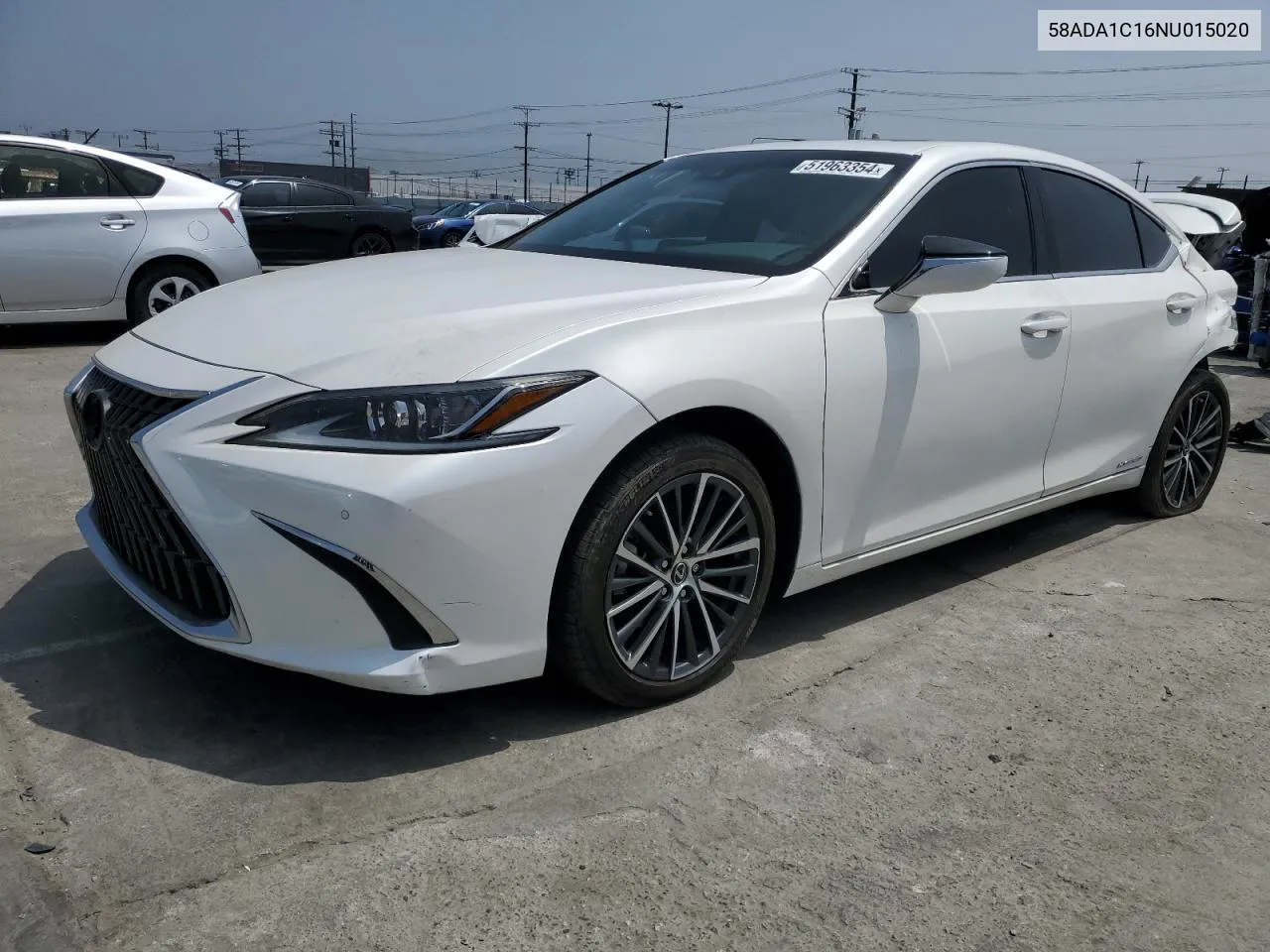 2022 Lexus Es 300H Base VIN: 58ADA1C16NU015020 Lot: 51963354