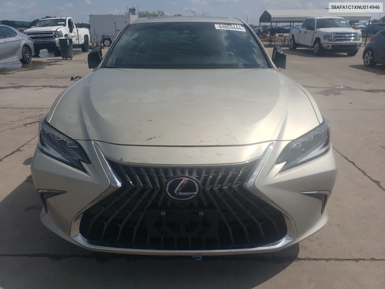 2022 Lexus Es 300H Base VIN: 58AFA1C1XNU014946 Lot: 64653444