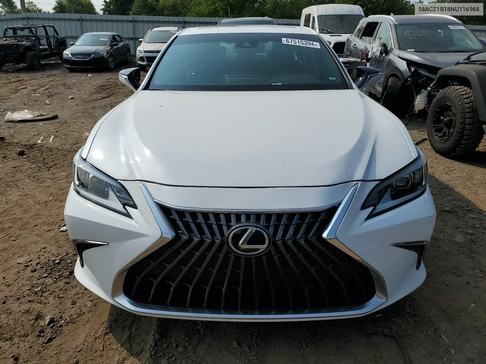 2022 Lexus Es 350 Base VIN: 58ACZ1B18NU116968 Lot: 67515394