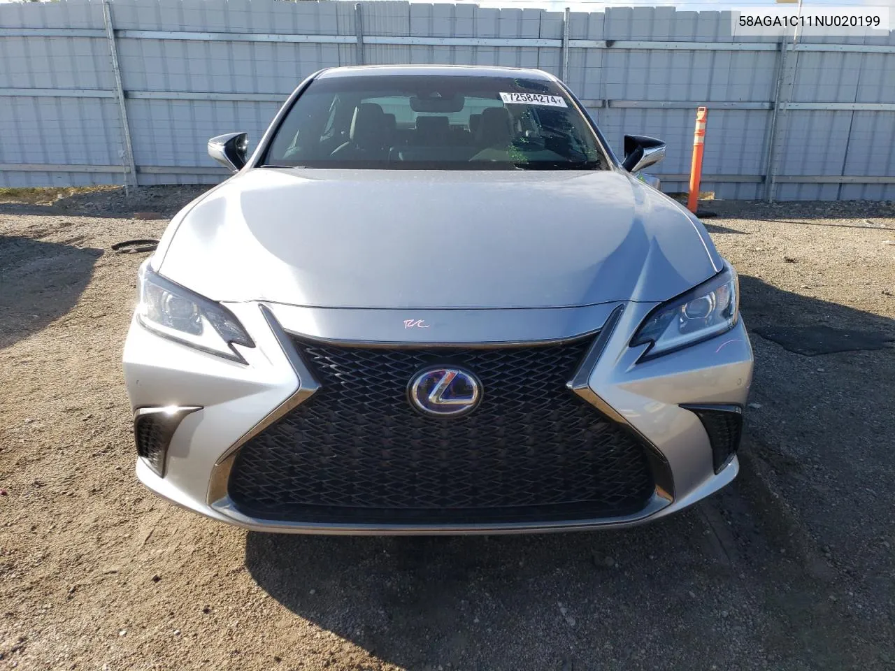 2022 Lexus Es 300H Base VIN: 58AGA1C11NU020199 Lot: 72584274