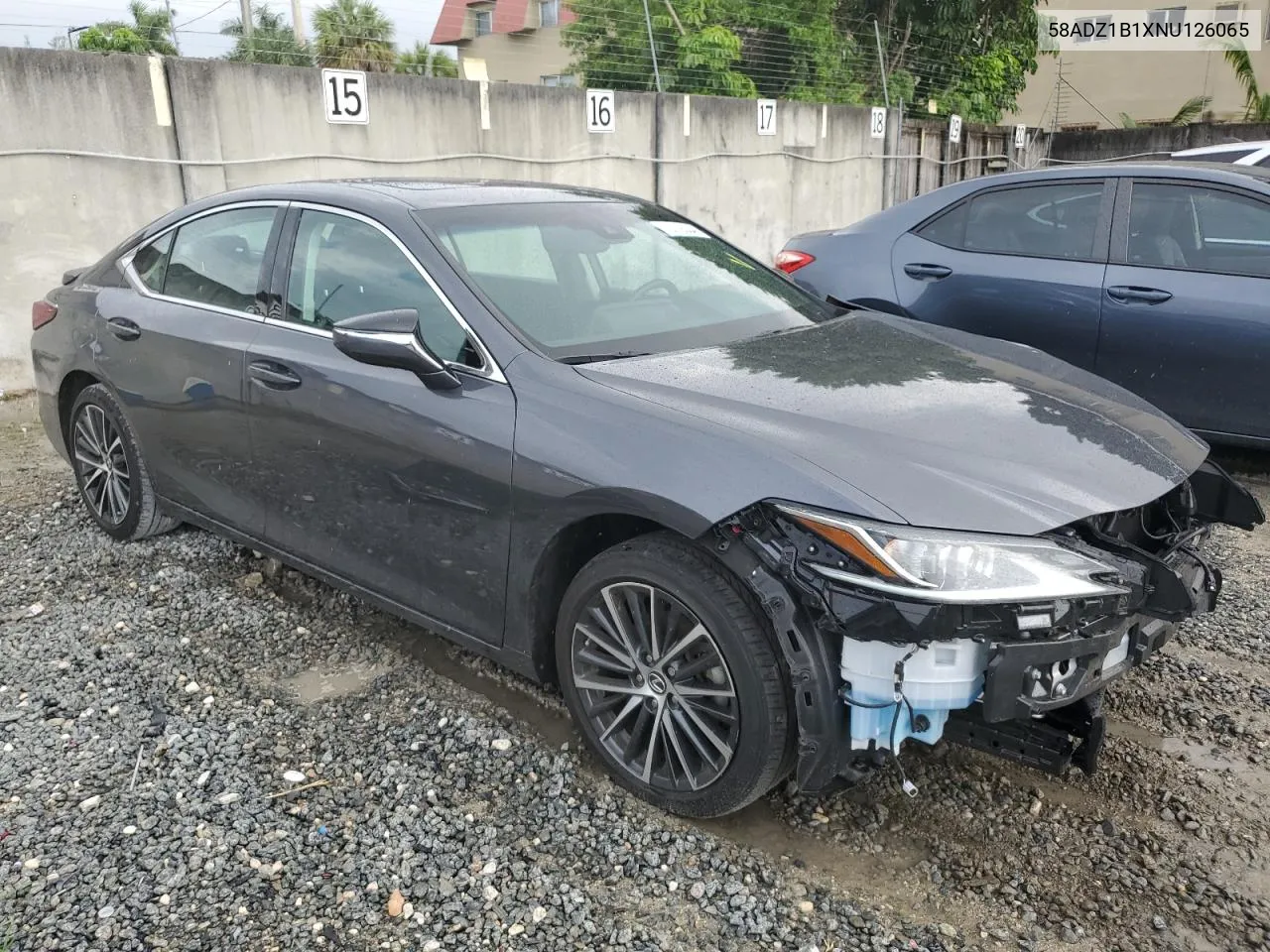 2022 Lexus Es 350 Base VIN: 58ADZ1B1XNU126065 Lot: 72779334