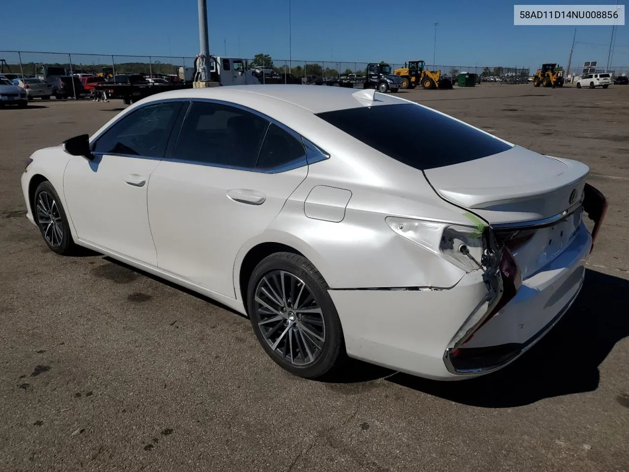 2022 Lexus Es 250 Base VIN: 58AD11D14NU008856 Lot: 73984234