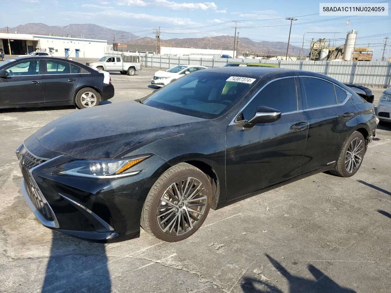 2022 Lexus Es 300H Base VIN: 58ADA1C11NU024059 Lot: 74387374