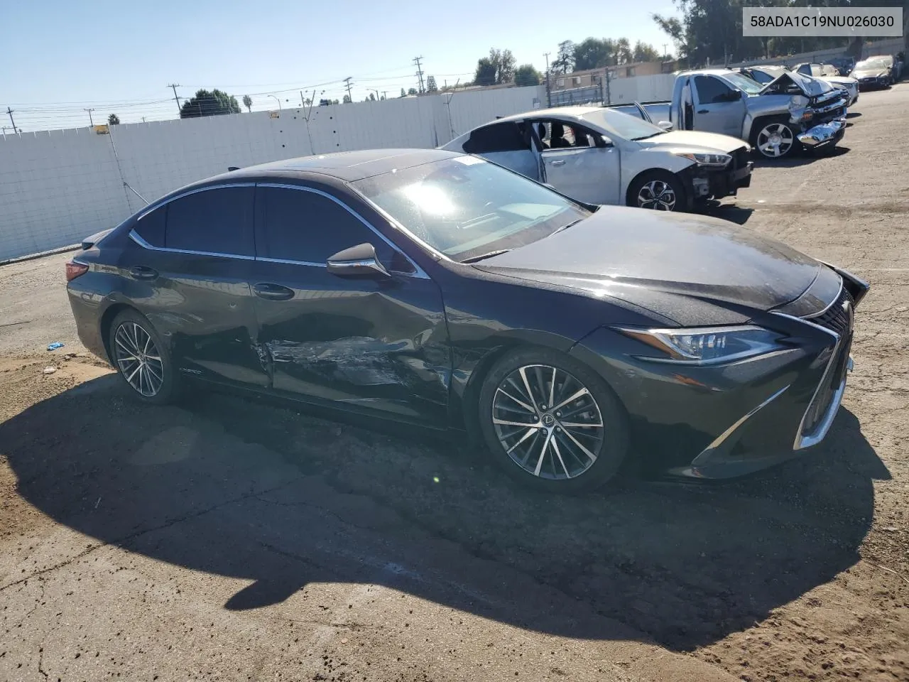 2022 Lexus Es 300H Base VIN: 58ADA1C19NU026030 Lot: 78069524