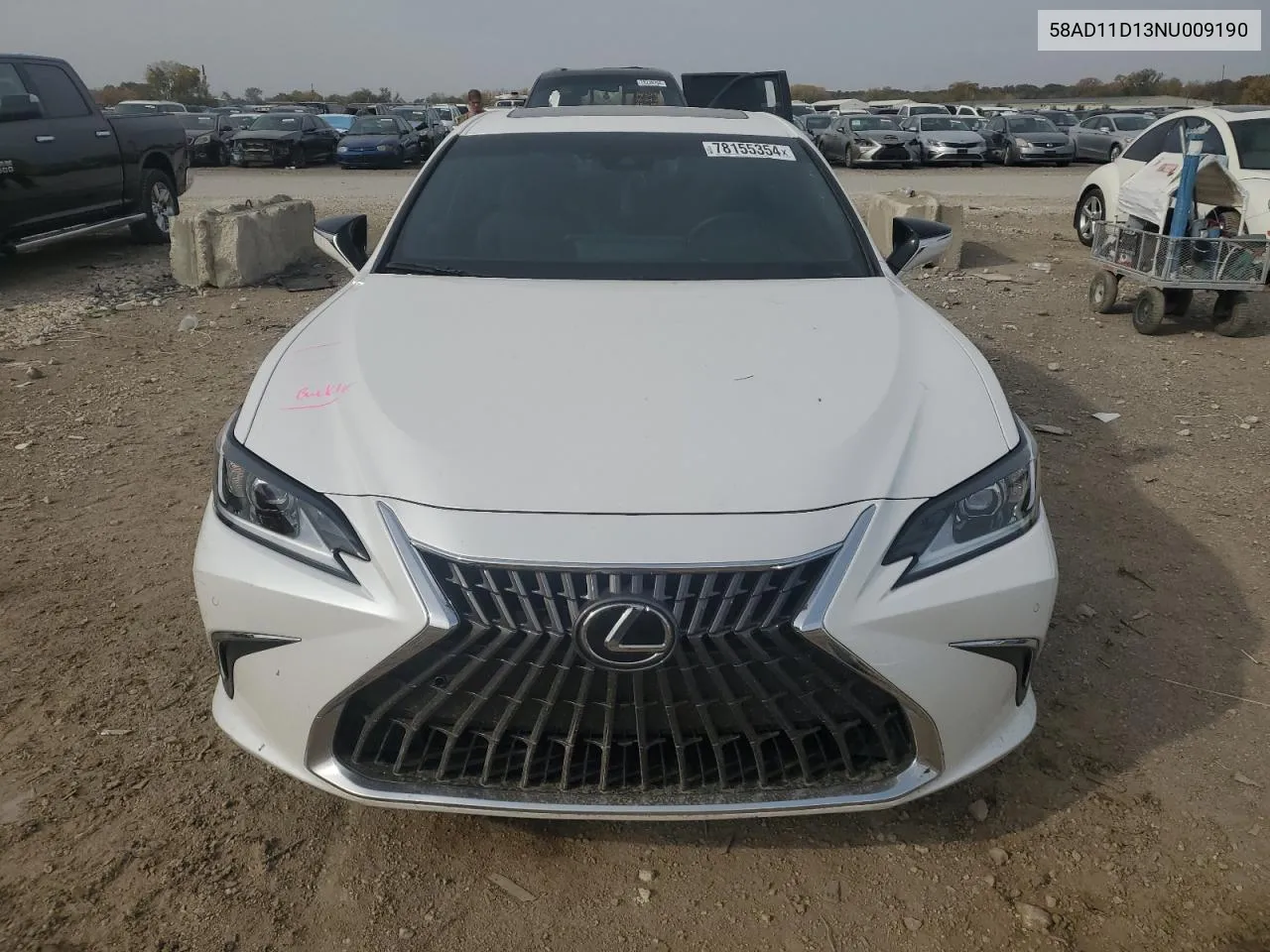 2022 Lexus Es 250 Base VIN: 58AD11D13NU009190 Lot: 78155354