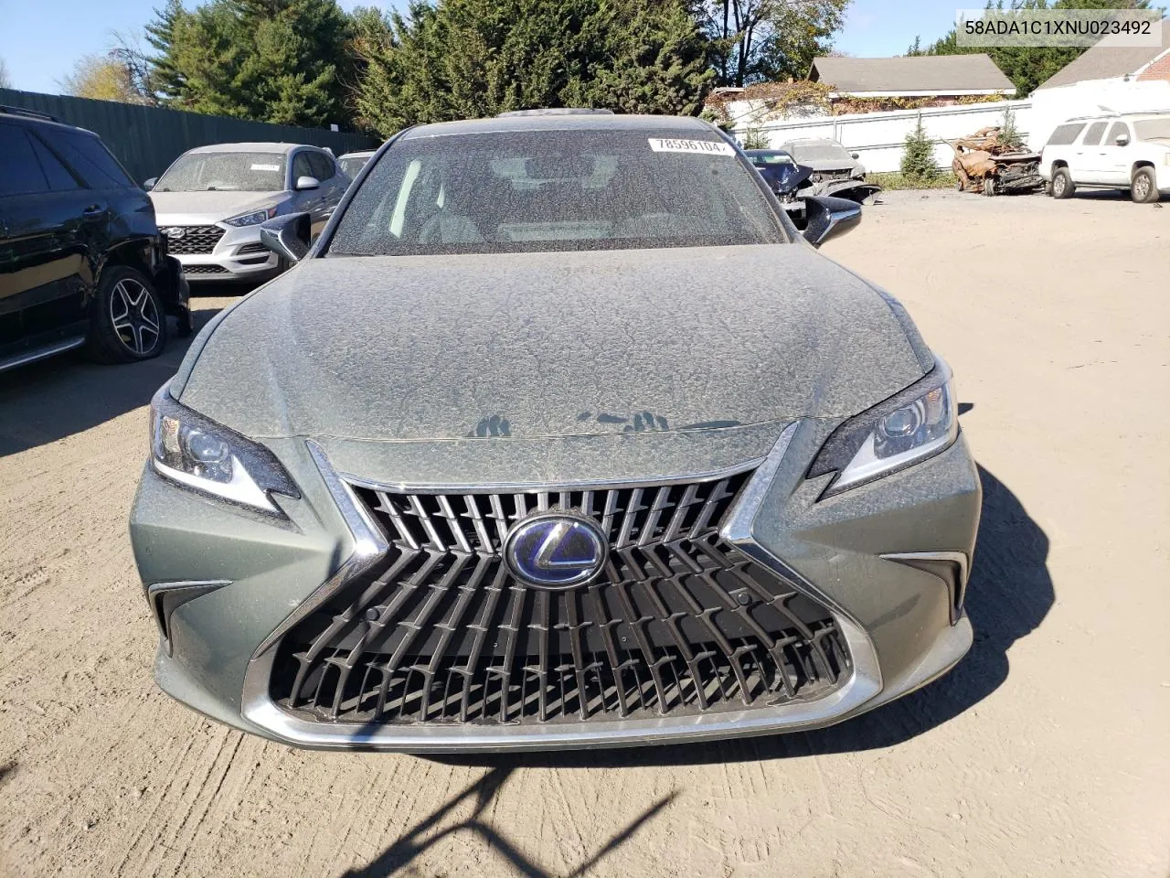 2022 Lexus Es 300H Base VIN: 58ADA1C1XNU023492 Lot: 78596104