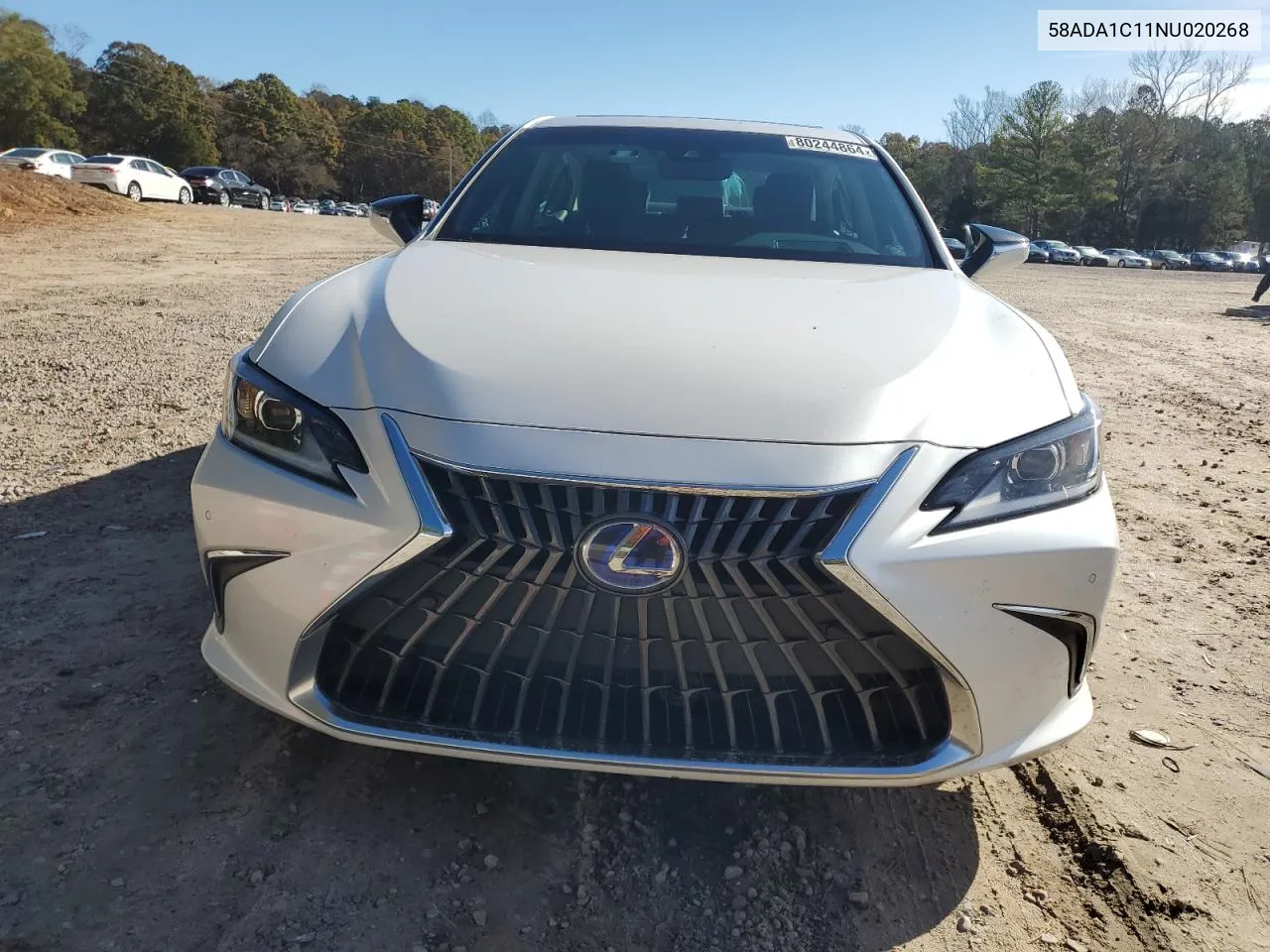 2022 Lexus Es 300H Base VIN: 58ADA1C11NU020268 Lot: 80244864