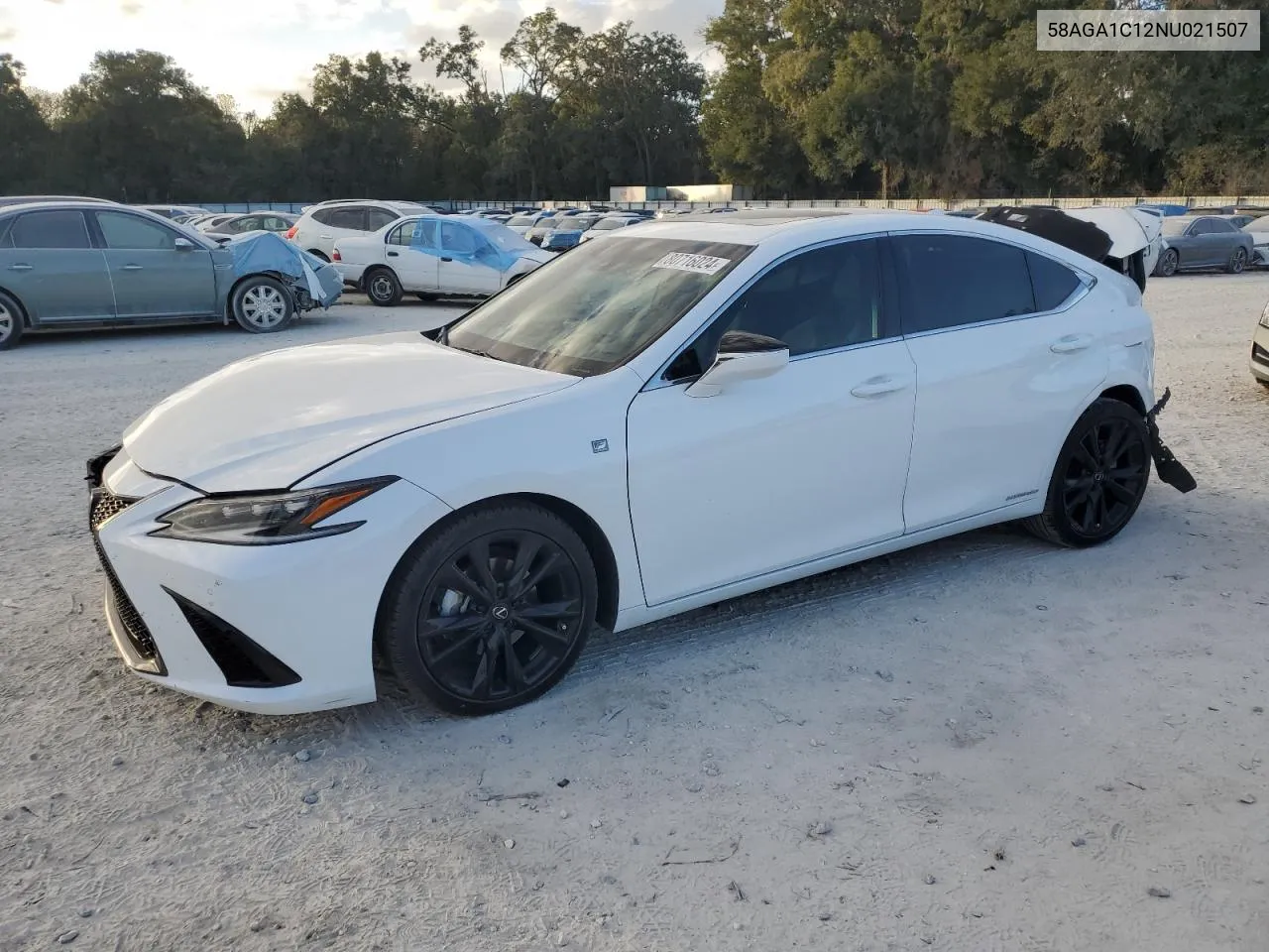 2022 Lexus Es 300H Base VIN: 58AGA1C12NU021507 Lot: 80716024