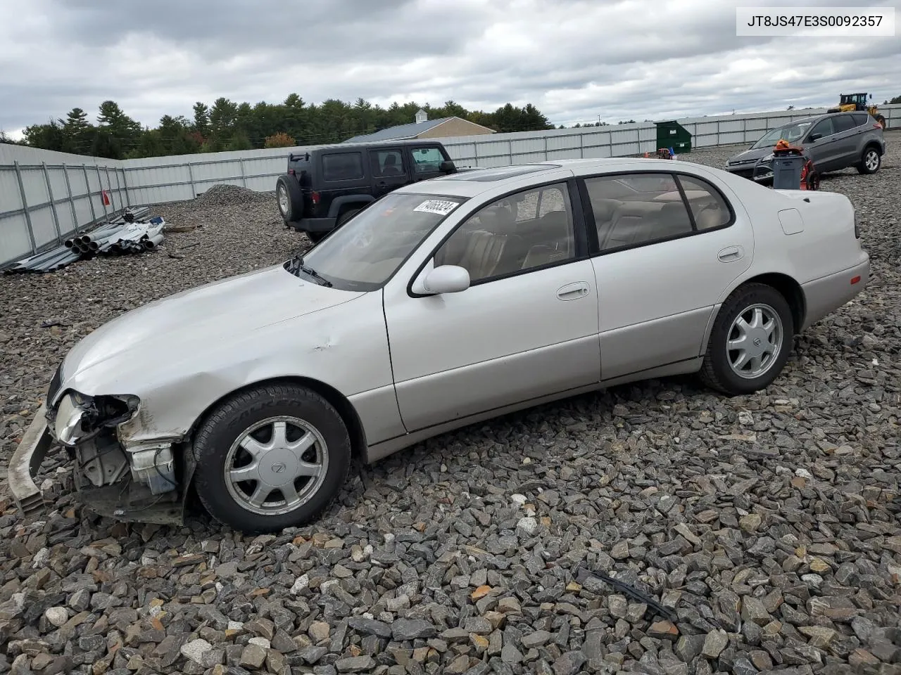 1995 Lexus Gs 300 VIN: JT8JS47E3S0092357 Lot: 74065324