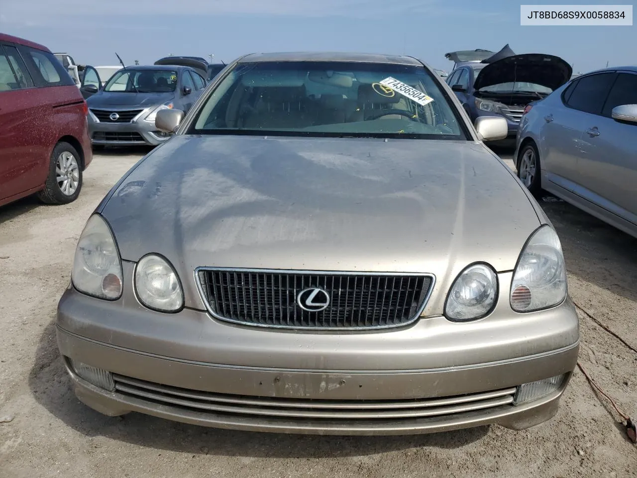 1999 Lexus Gs 300 VIN: JT8BD68S9X0058834 Lot: 74356504