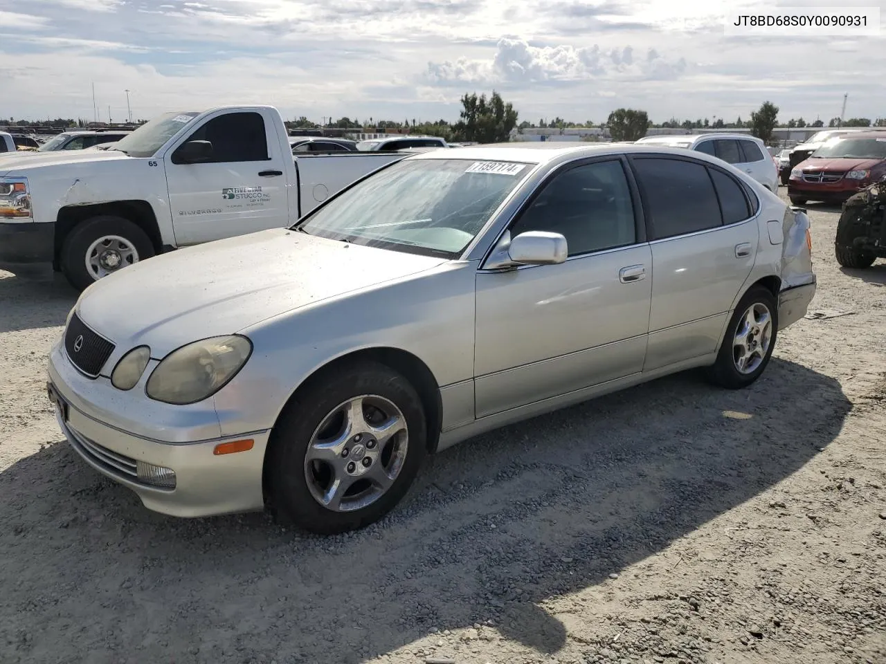 2000 Lexus Gs 300 VIN: JT8BD68S0Y0090931 Lot: 71597174