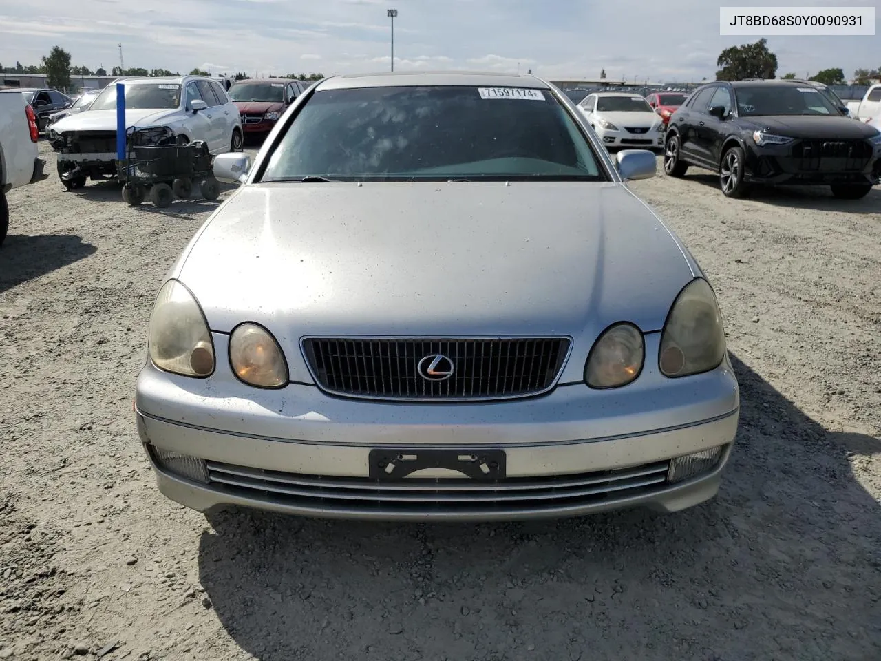 2000 Lexus Gs 300 VIN: JT8BD68S0Y0090931 Lot: 71597174