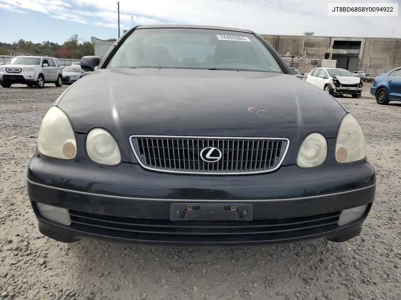 2000 Lexus Gs 300 VIN: JT8BD68S8Y0094922 Lot: 74402884