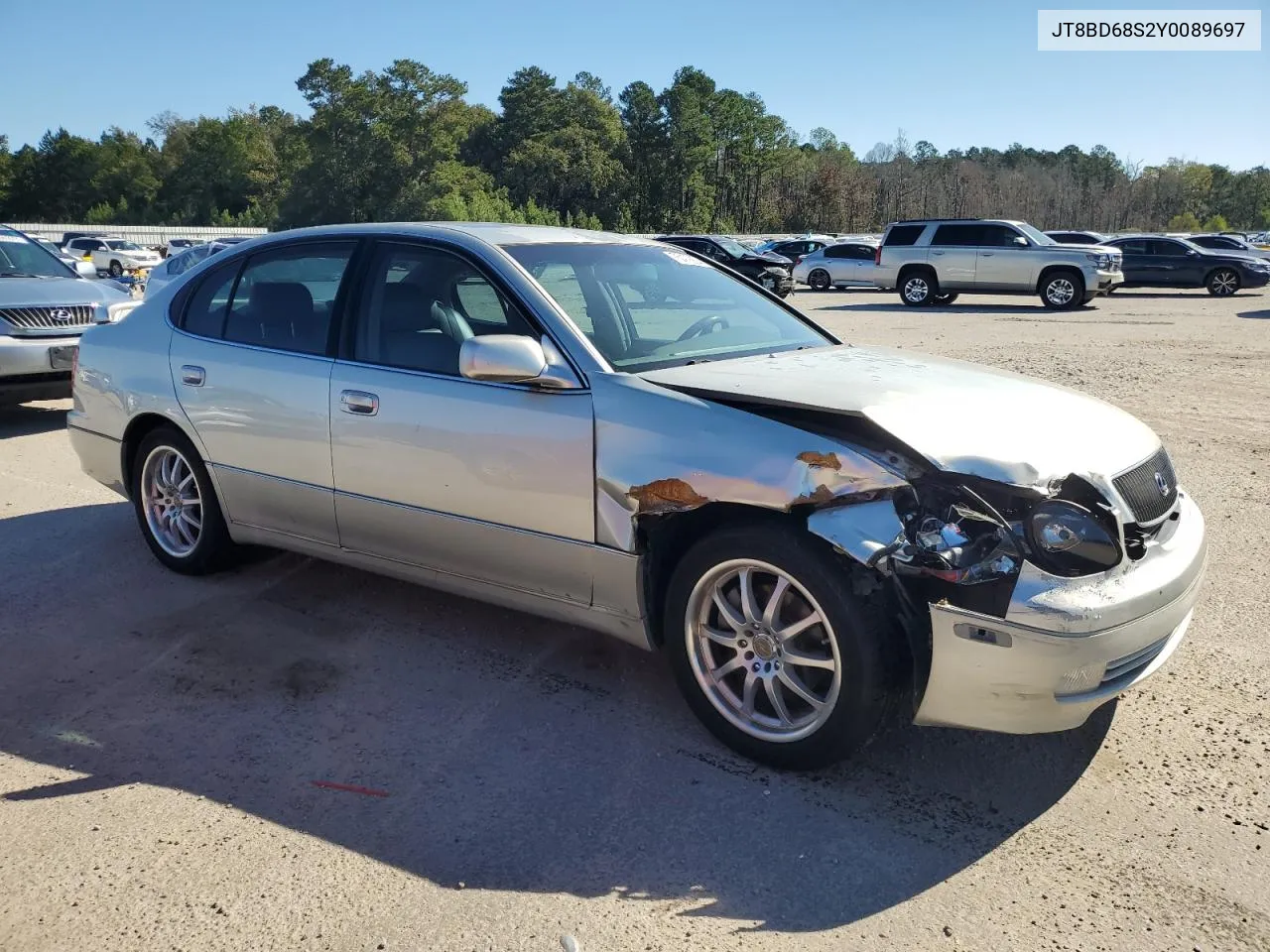 2000 Lexus Gs 300 VIN: JT8BD68S2Y0089697 Lot: 75479904