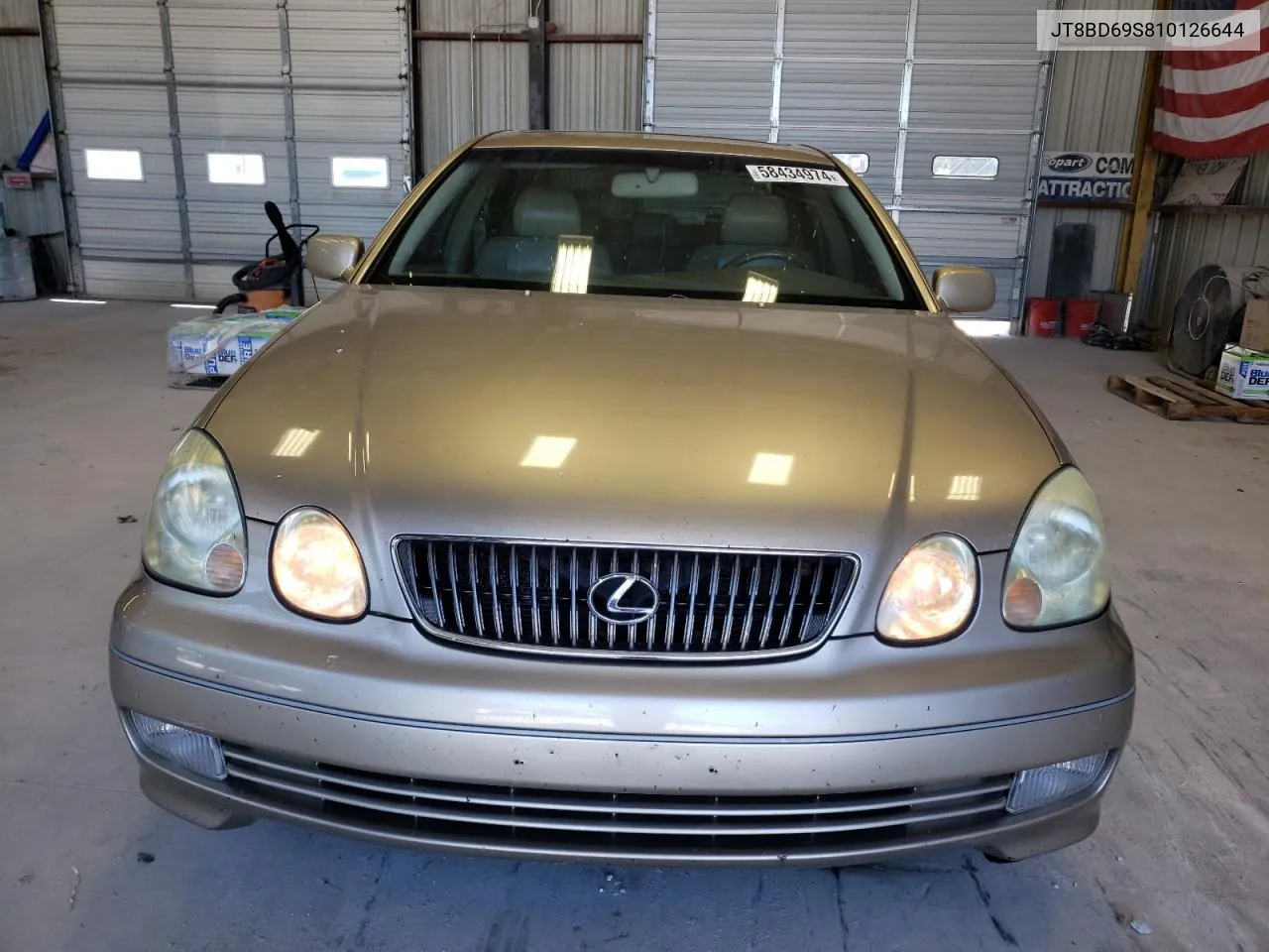 2001 Lexus Gs 300 VIN: JT8BD69S810126644 Lot: 58434974