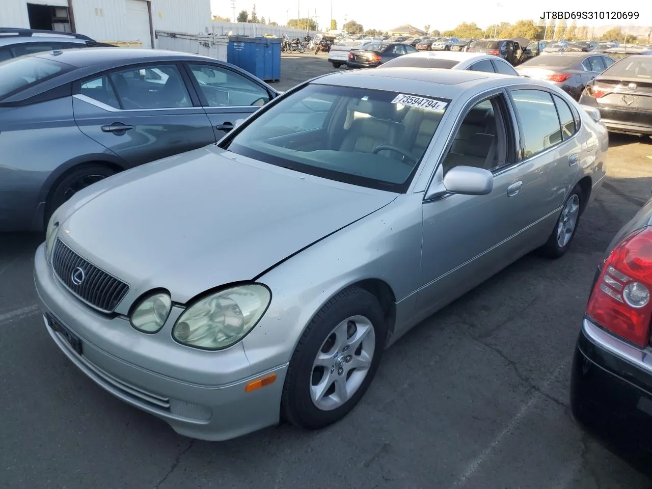 2001 Lexus Gs 300 VIN: JT8BD69S310120699 Lot: 73594794