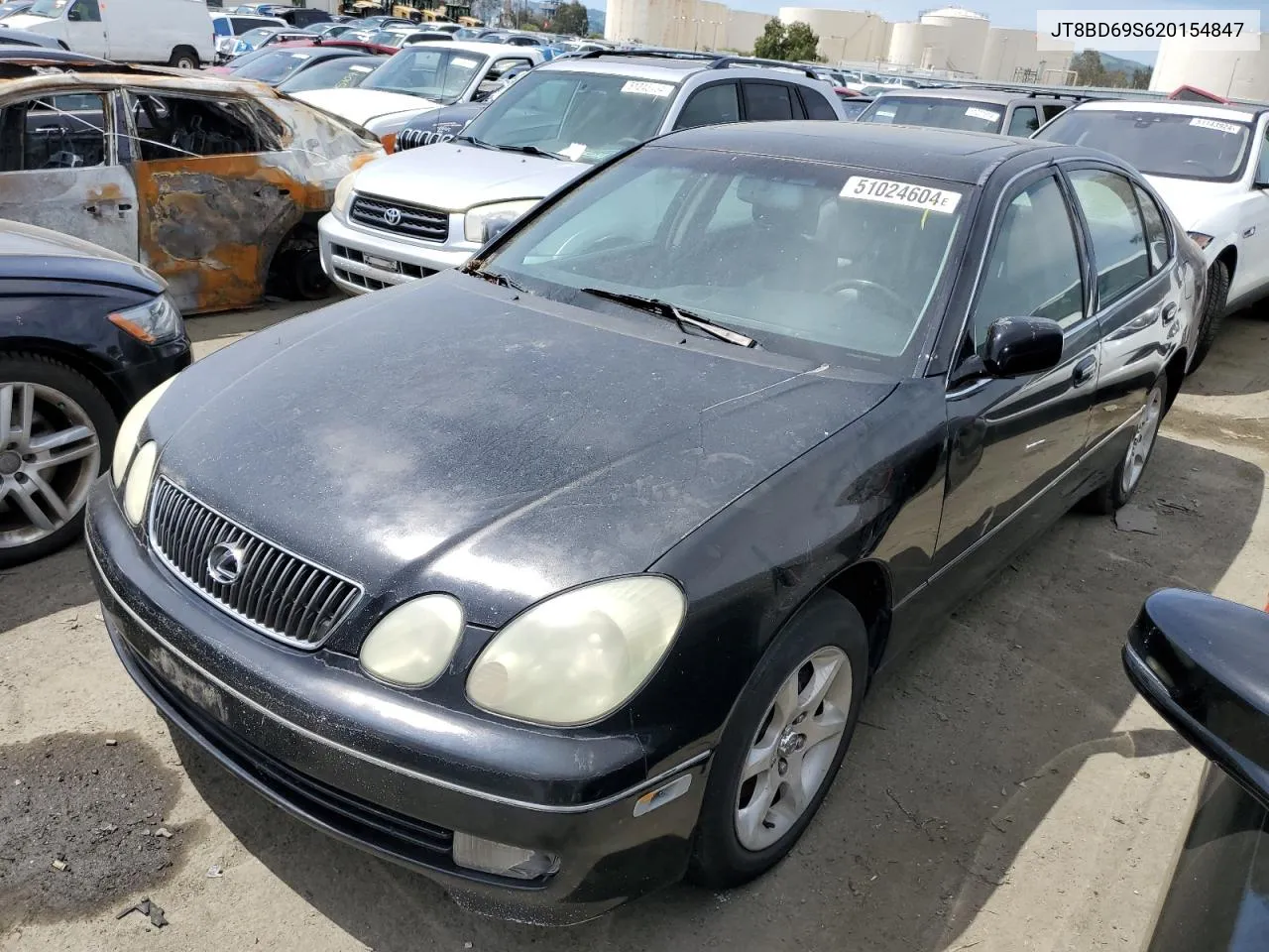 2002 Lexus Gs 300 VIN: JT8BD69S620154847 Lot: 51024604