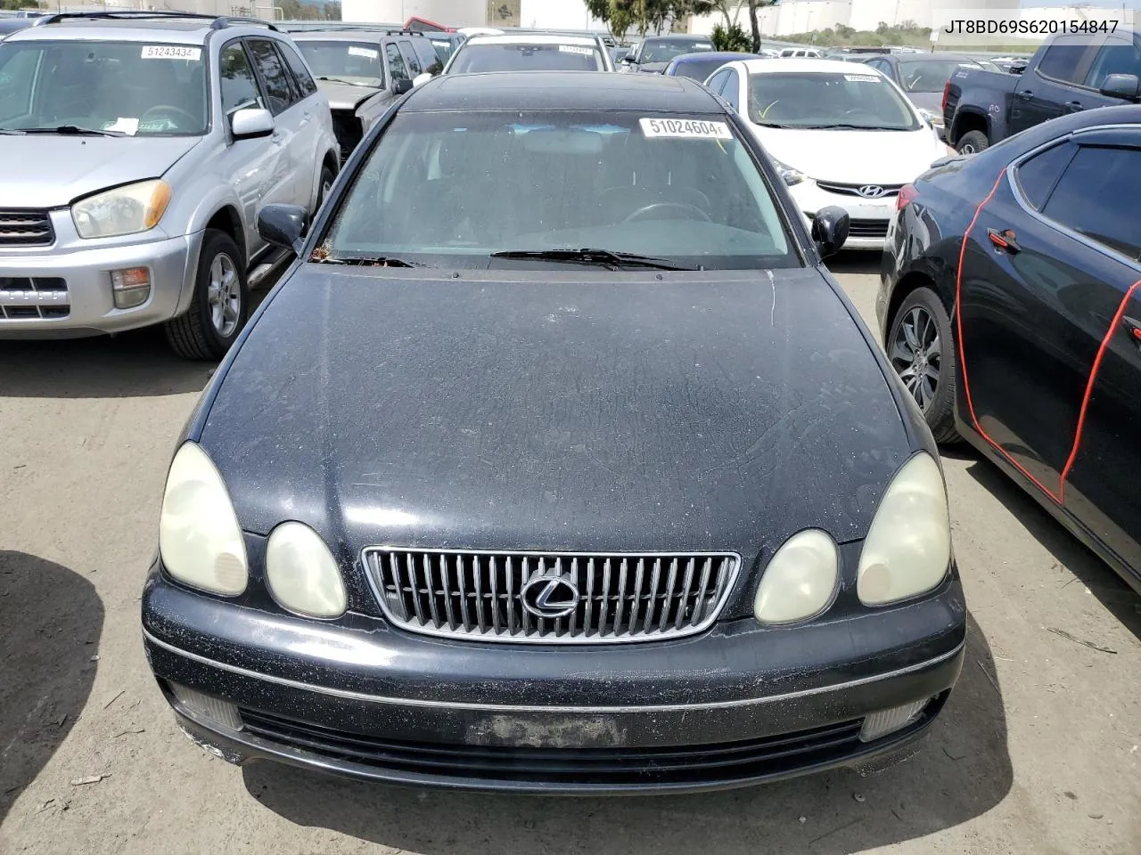 2002 Lexus Gs 300 VIN: JT8BD69S620154847 Lot: 51024604