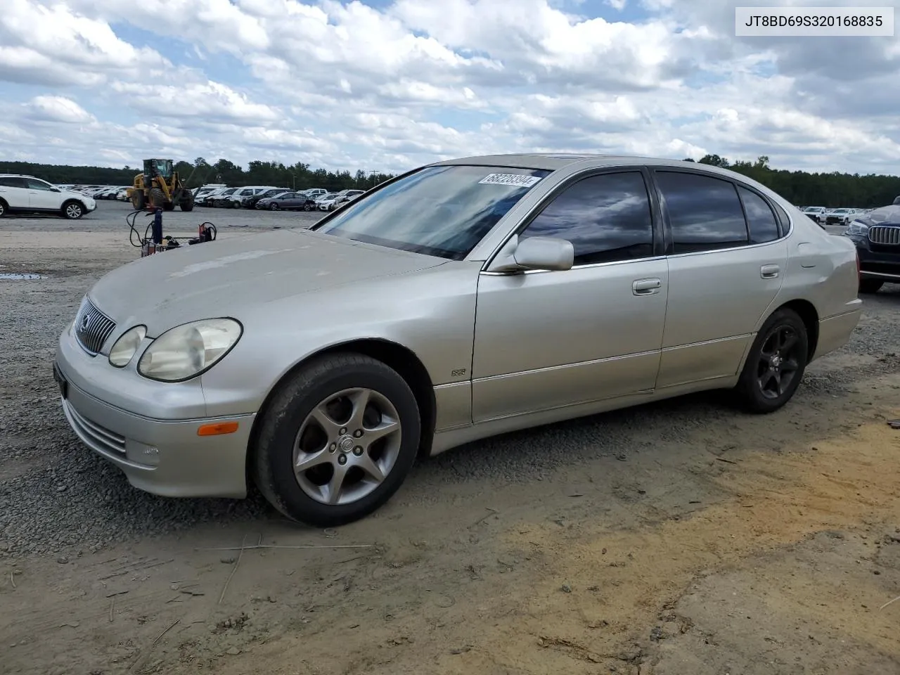 2002 Lexus Gs 300 VIN: JT8BD69S320168835 Lot: 68228394