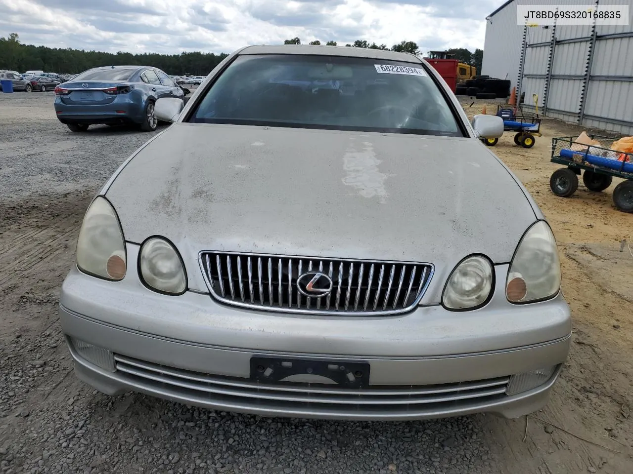 2002 Lexus Gs 300 VIN: JT8BD69S320168835 Lot: 68228394