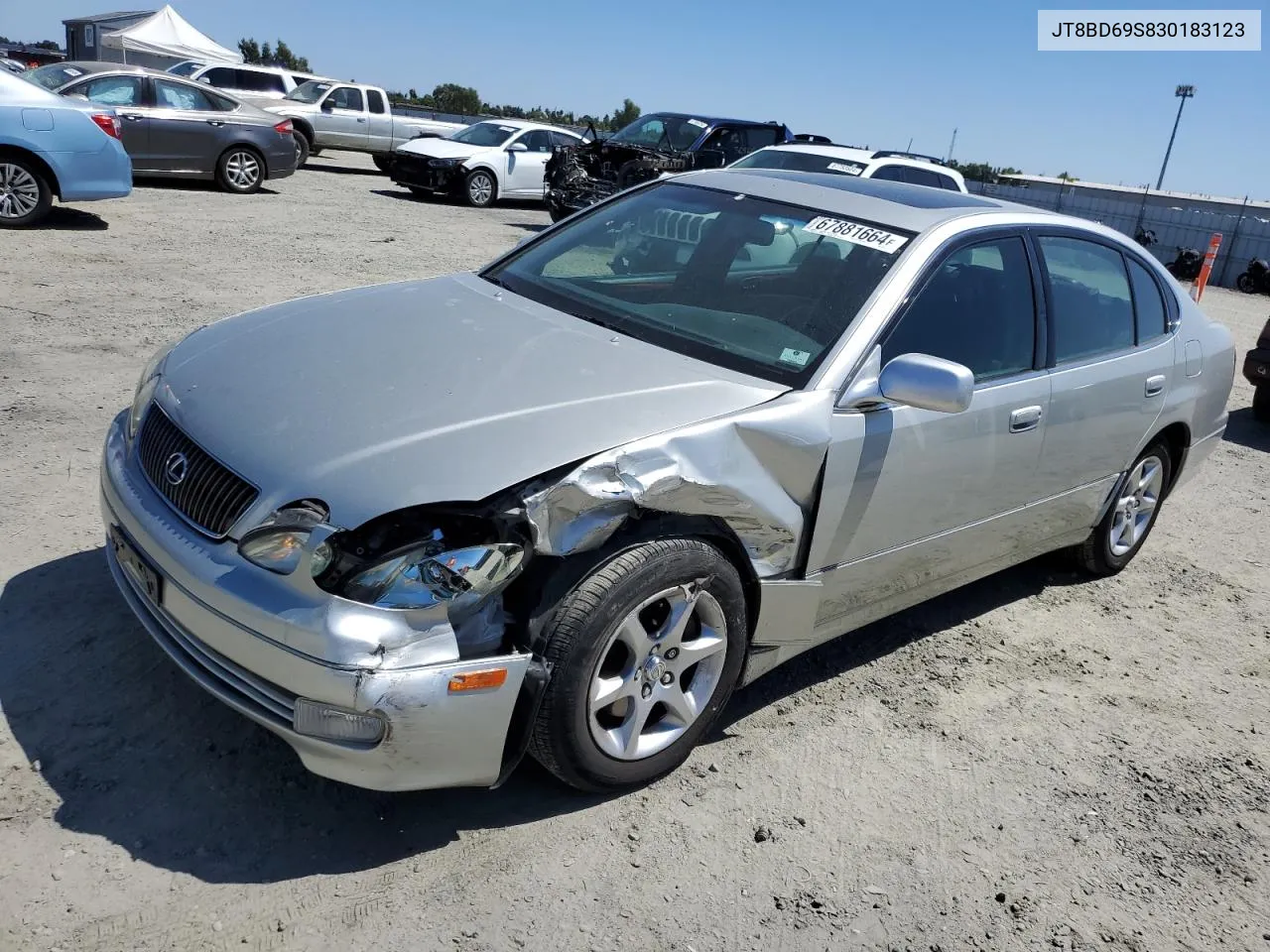 2003 Lexus Gs 300 VIN: JT8BD69S830183123 Lot: 67881664