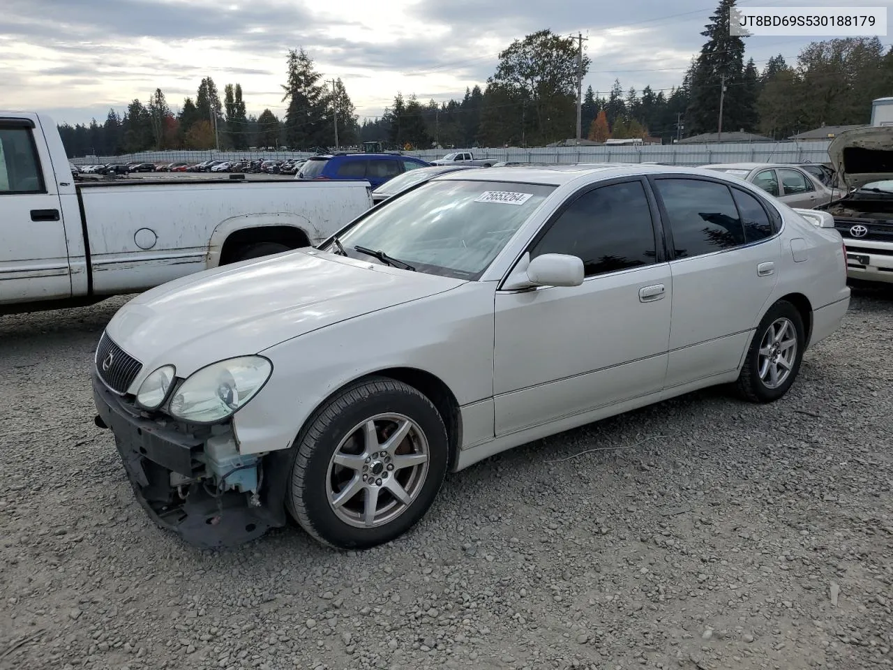 2003 Lexus Gs 300 VIN: JT8BD69S530188179 Lot: 75653264