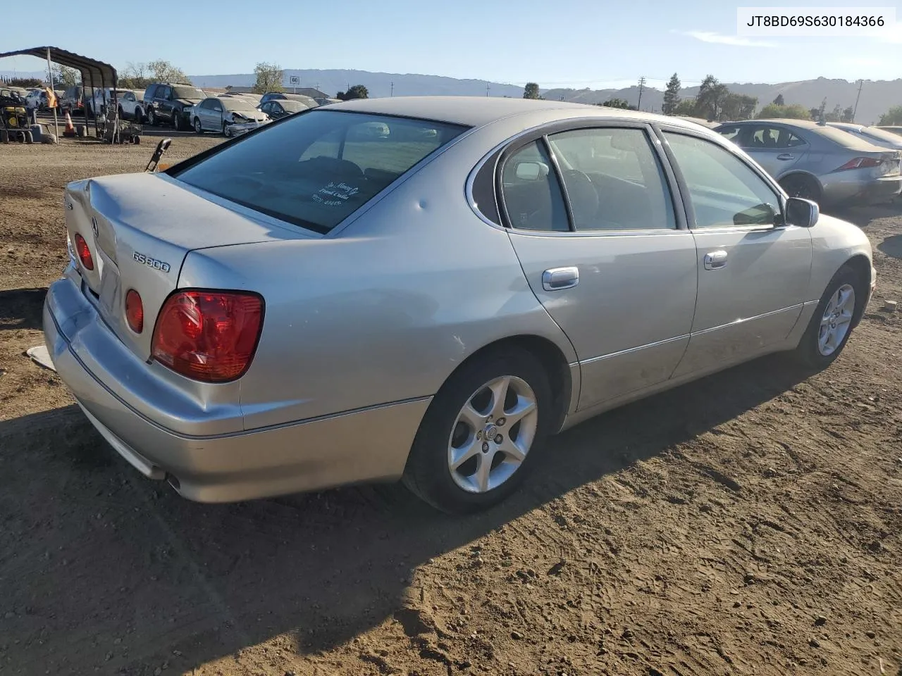 2003 Lexus Gs 300 VIN: JT8BD69S630184366 Lot: 76131434