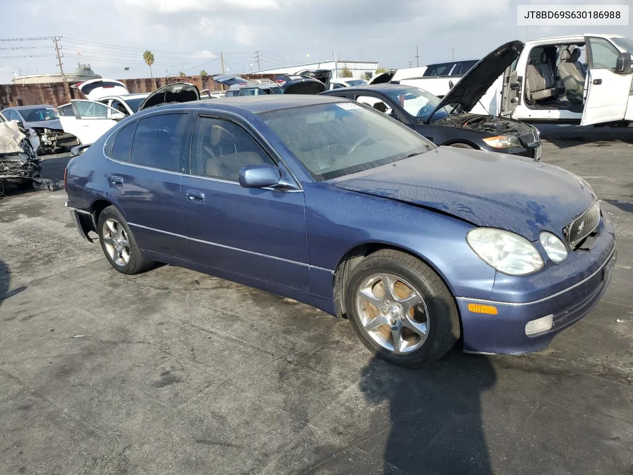 2003 Lexus Gs 300 VIN: JT8BD69S630186988 Lot: 76738944