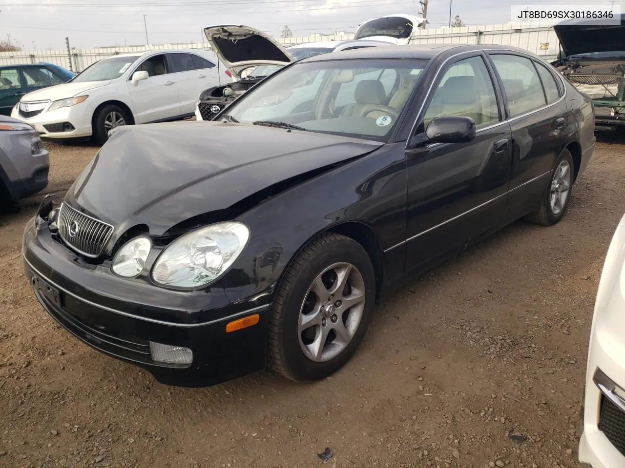 2003 Lexus Gs 300 VIN: JT8BD69SX30186346 Lot: 78380634