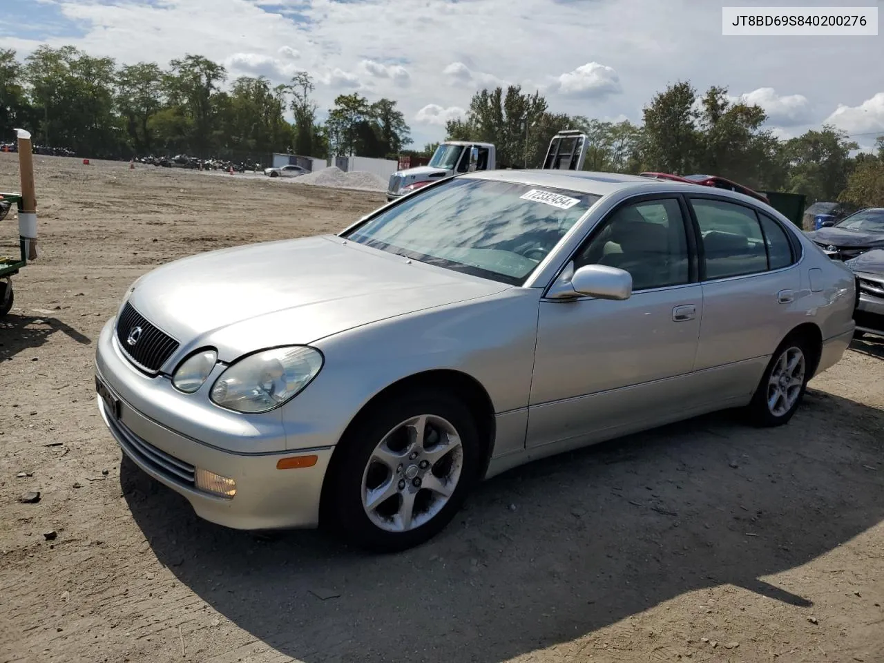 2004 Lexus Gs 300 VIN: JT8BD69S840200276 Lot: 72332454