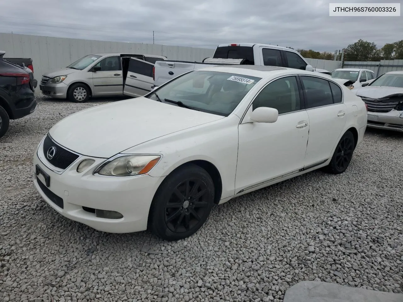 2006 Lexus Gs 300 VIN: JTHCH96S760003326 Lot: 75695514