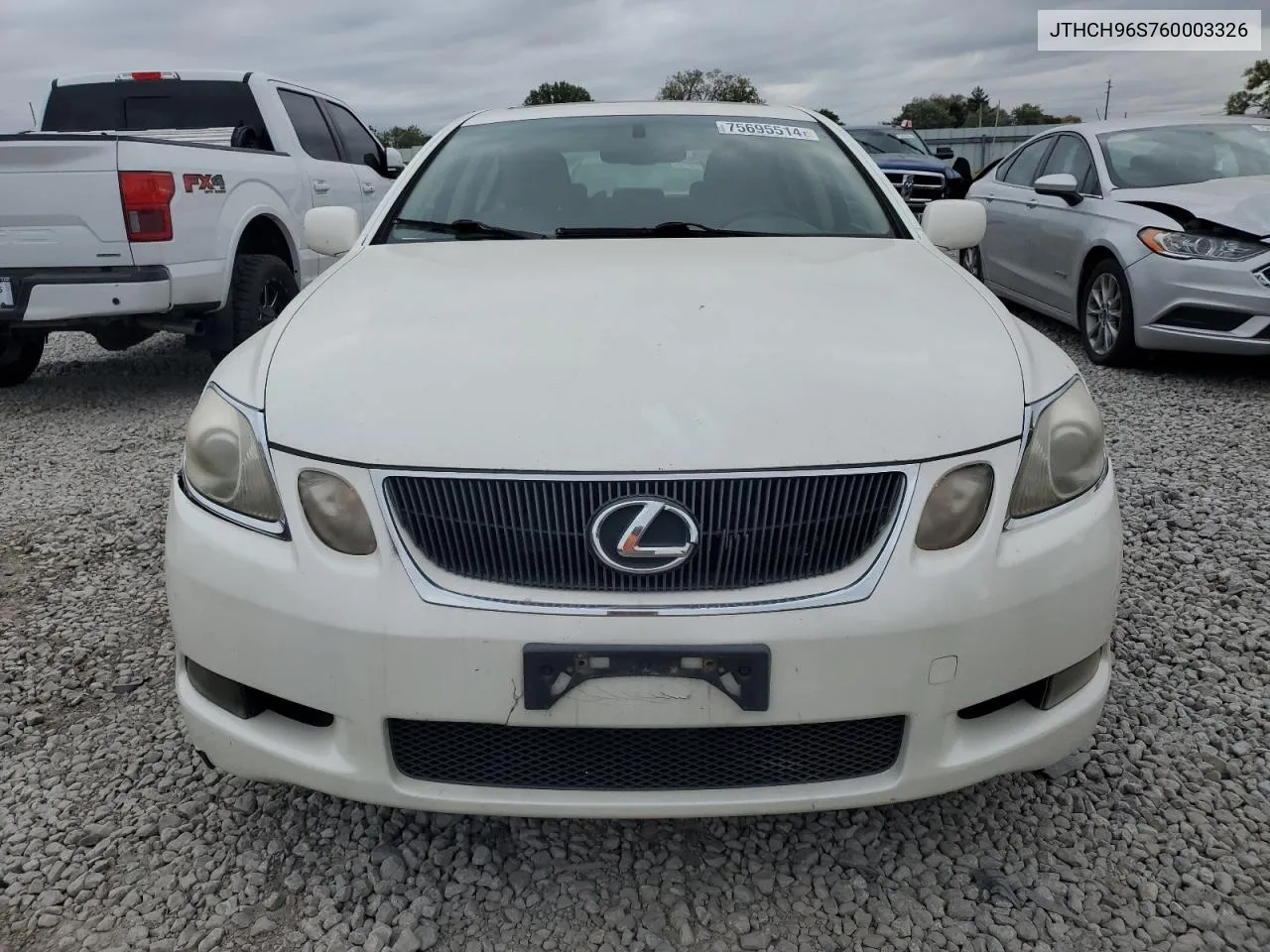 2006 Lexus Gs 300 VIN: JTHCH96S760003326 Lot: 75695514