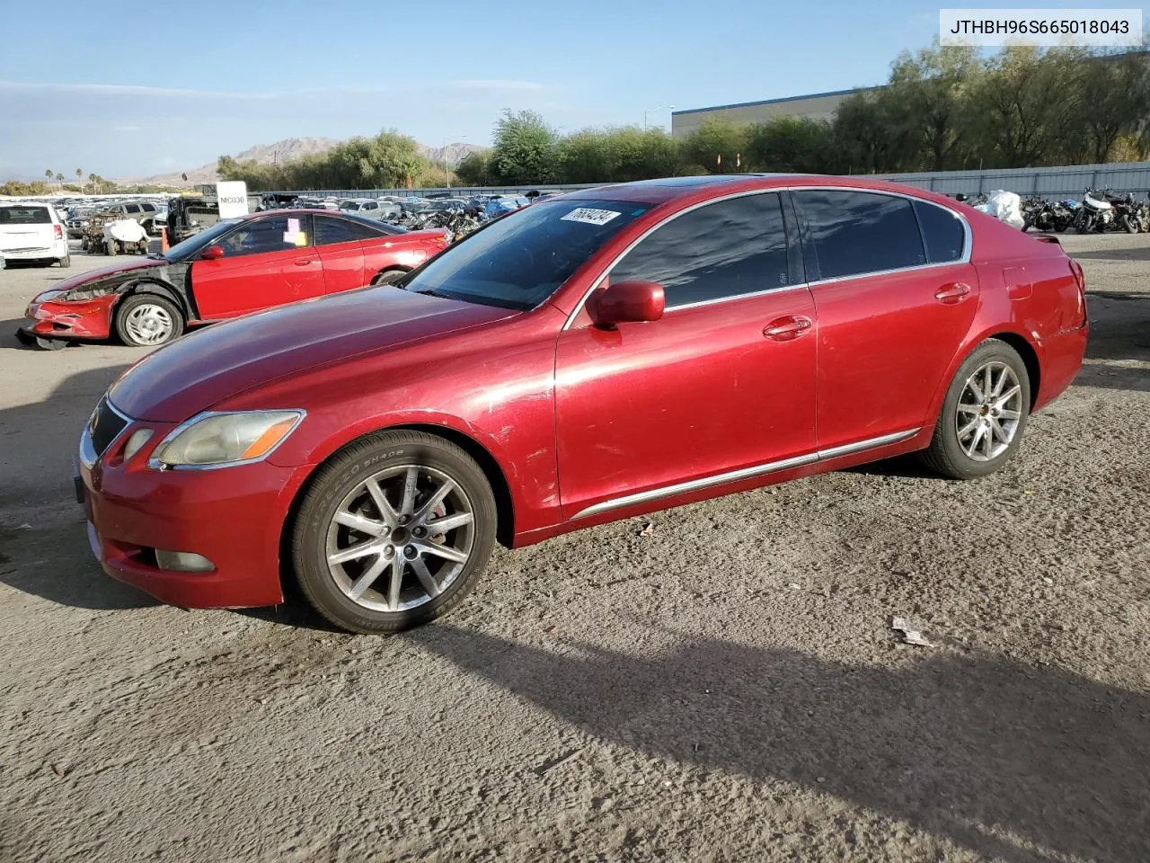 2006 Lexus Gs 300 VIN: JTHBH96S665018043 Lot: 76634234