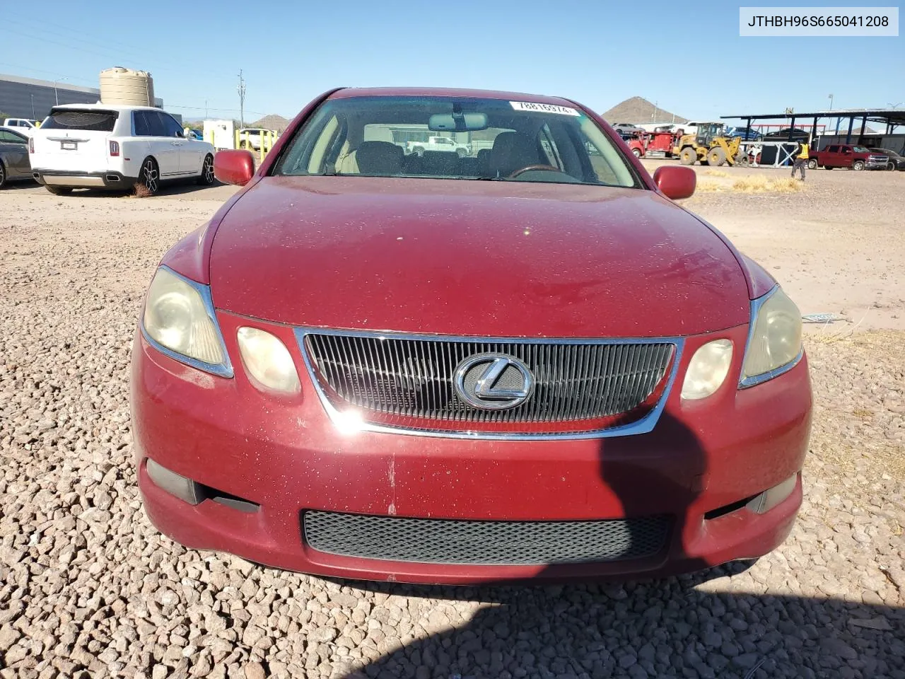 2006 Lexus Gs 300 VIN: JTHBH96S665041208 Lot: 78816974